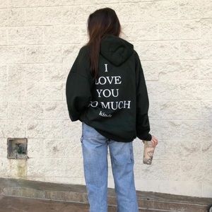 ILYSM Kinda hoodie - forest green